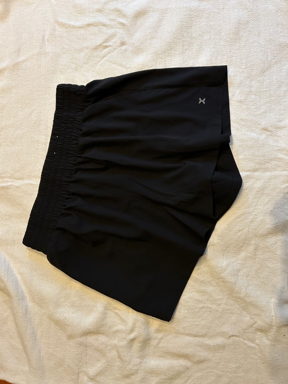Xersion Black Women's Athletic Shorts with Smocked Waist